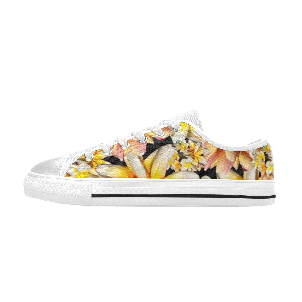 Floating Frangipanis New Low Rise Women's Shoes up to size 12 2