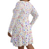 Floral White V-Neck Long Sleeve Dress Large to 5 XL (FWS) 4