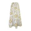 Golden Frangipani White Three Tier Long Skirt up to 5 XL (FWS) white 2
