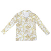 Golden Frangipani White Zip Neck Long Sleeve Top up to 5 XL 5