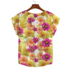 Graphic Dahlias 2 Curved Hem Top Large to 5 XL (FWS) 2