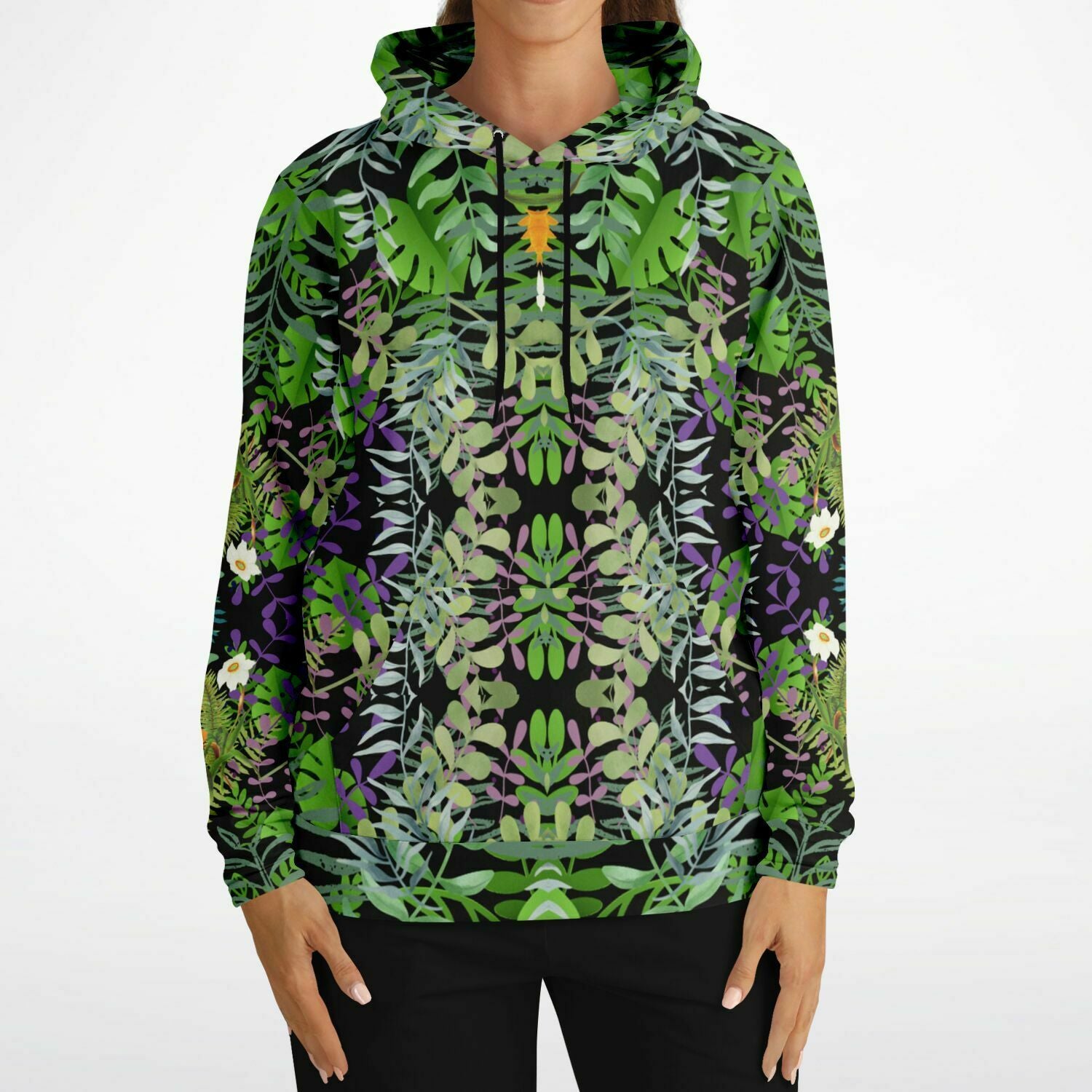 Graphic Jungle Brushed Fleece Hoodie Unisex up to 4 XL (FWS) 7