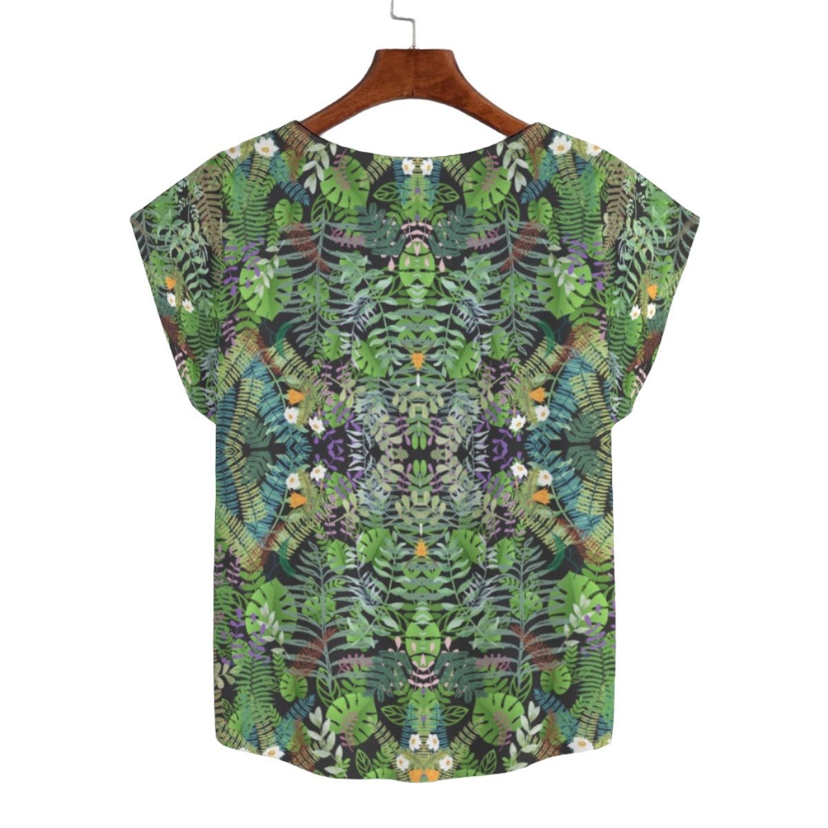 Graphic Jungle Curved Hem Top Large to 5 XL (FWS) 2