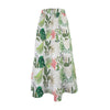 Graphic Jungle White Three Tier Long Skirt up to 5 XL (FWS) white 2