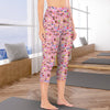 Happy Cake Pink Capri Leggings with Pockets up to 5 XL (FWS) 1