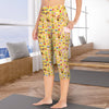 Happy Cake Yellow Capri Leggings with Pockets up to 5 XL (FWS) 2