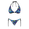 Hawaiian Blue Halter Neck Bikini with Front Buckle up to 5 XL (FWS) 4