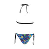 Hawaiian Blue Halter Neck Bikini with Front Buckle up to 5 XL (FWS) 5