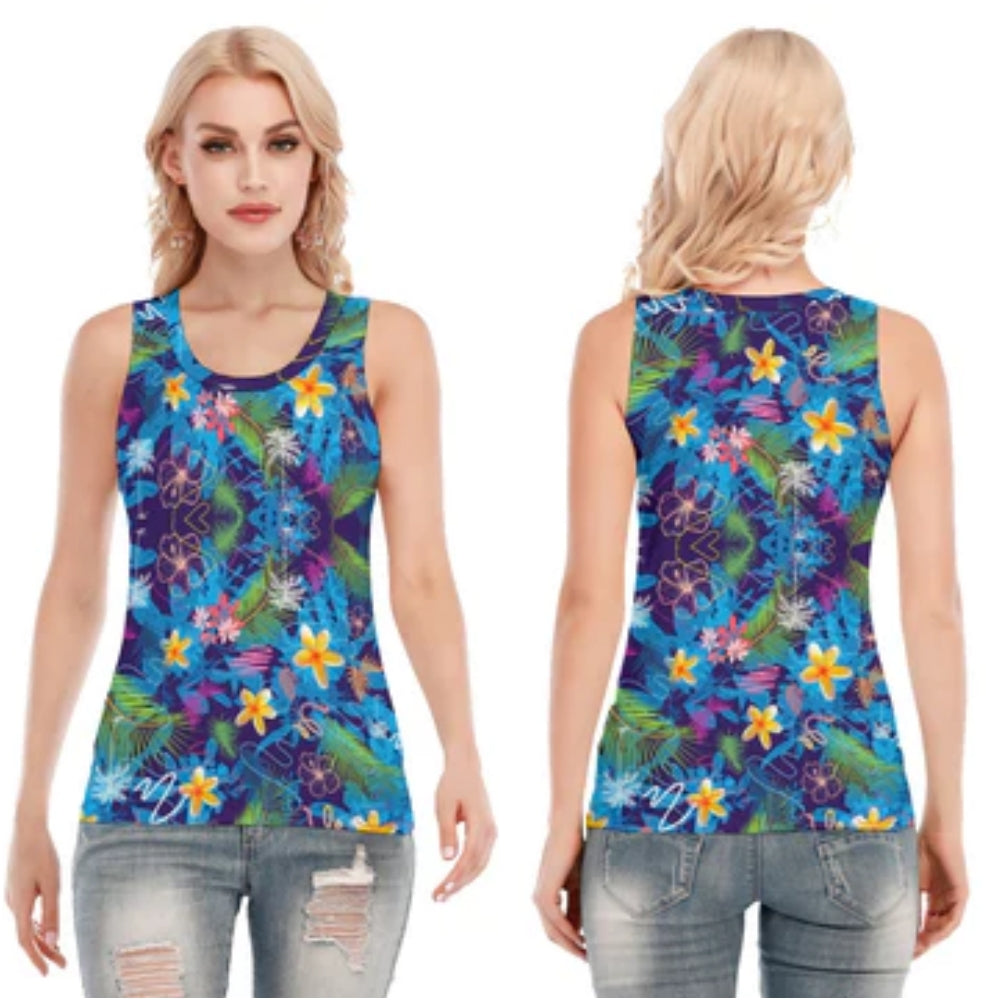 Hawaiian Blue Sport Tank Top up to 5 XL (FWS)