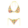 Hawaiian Gold Halter Neck Bikini with Front Buckle up to 5 XL (FWS) 4