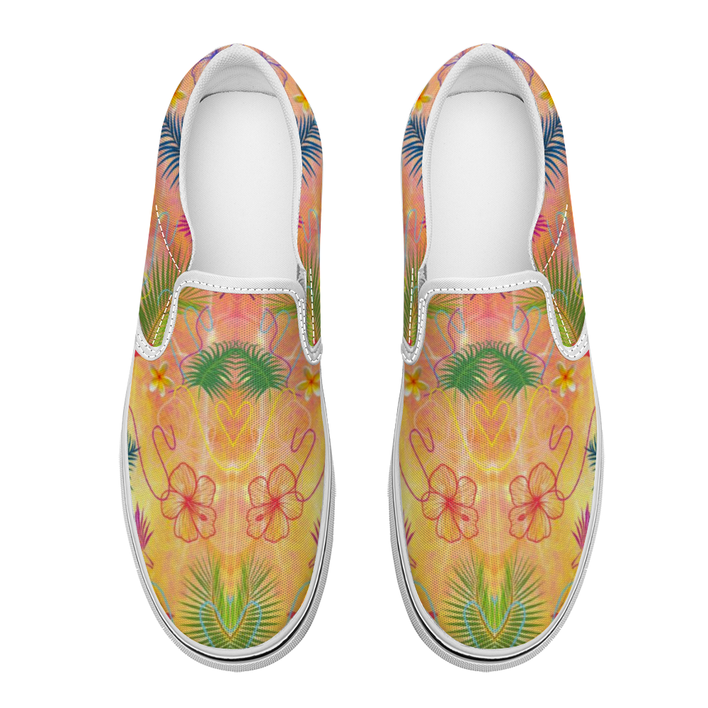 Hawaiian Gold Slip-On Canvas Shoes 1