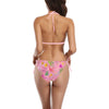 Hawaiian Pink Halter Neck Bikini with Front Buckle up to 5 XL (FWS) 3