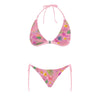 Hawaiian Pink Halter Neck Bikini with Front Buckle up to 5 XL (FWS) 4