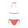 Hawaiian Red Halter Neck Bikini with Front Buckle up to 5 XL (FWS) 5