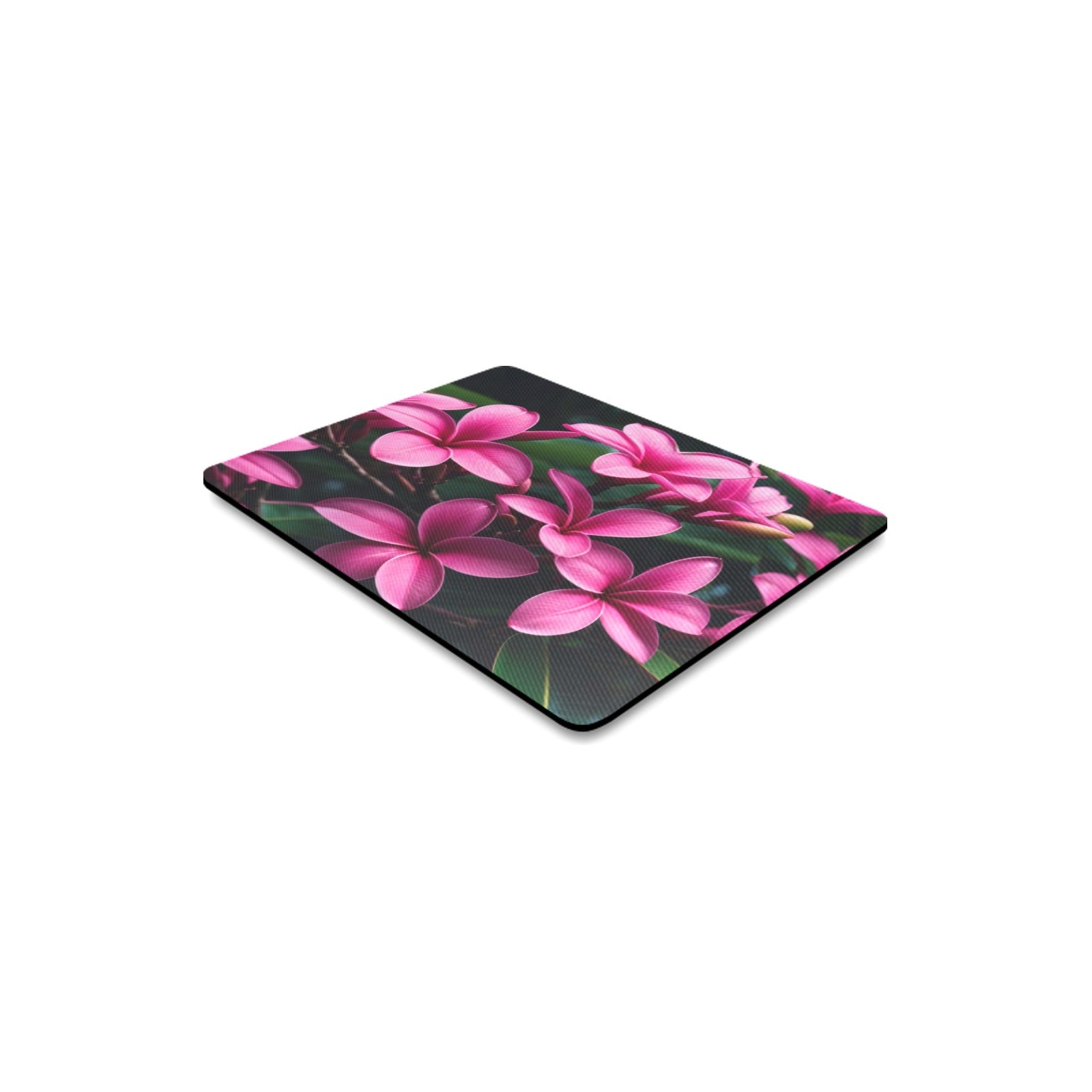 Hot Pink Frangipanis Rectangle Mousepad (Made In Australia) 2