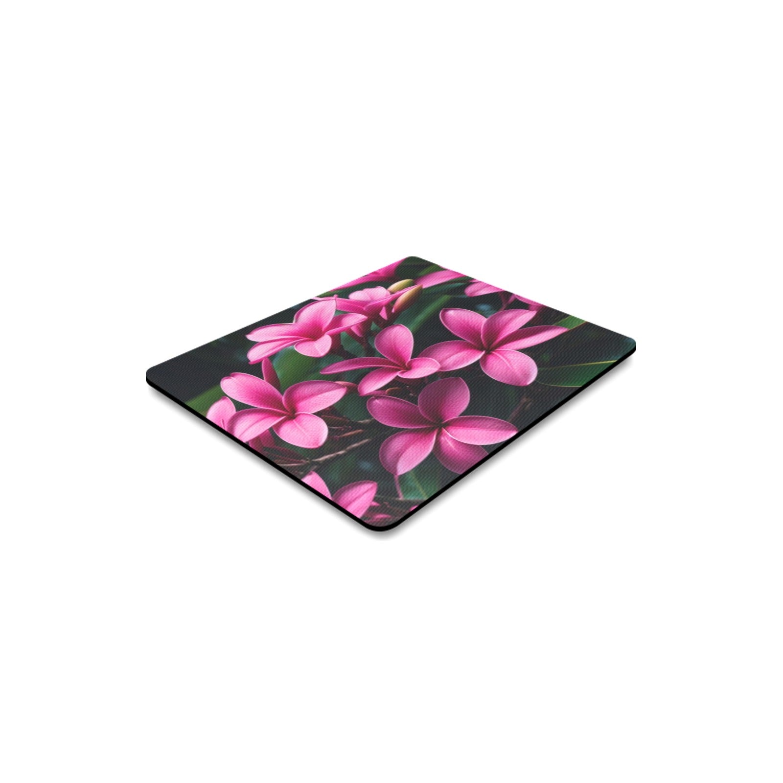 Hot Pink Frangipanis Rectangle Mousepad (Made In Australia) 3