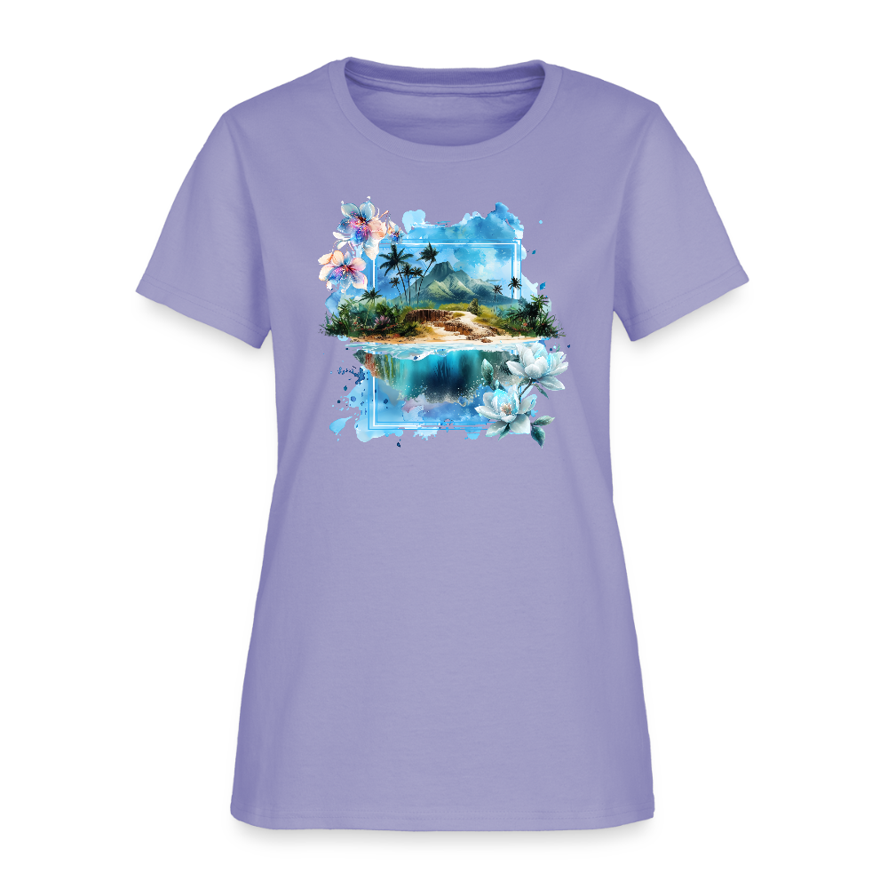 Island Mountain Women's T-Shirt - lavender