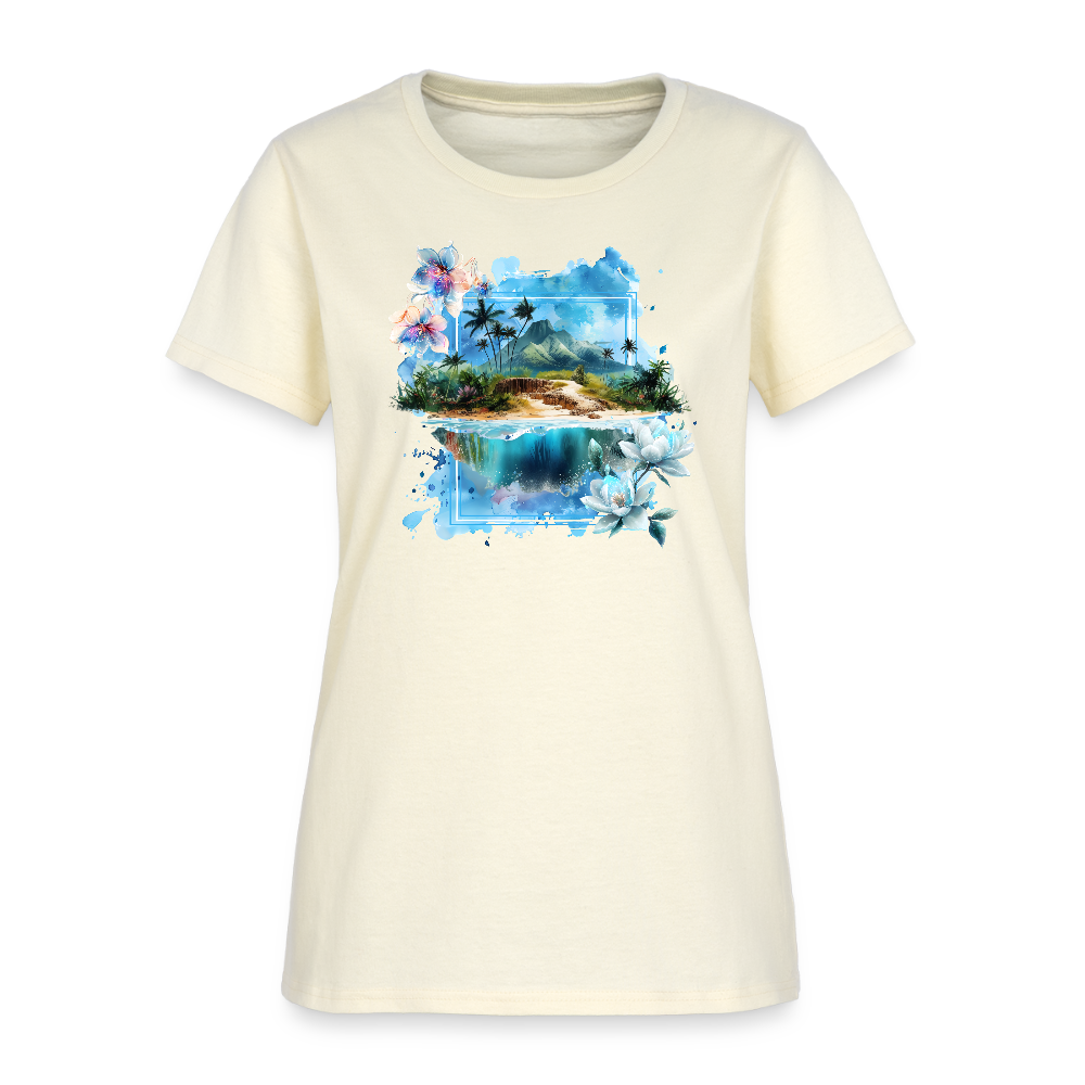 Island Mountain Women's T-Shirt - off white