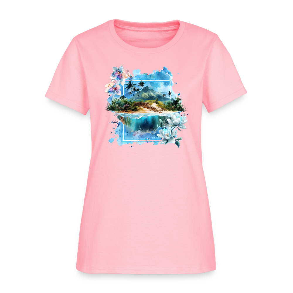 Island Mountain Women's T-Shirt - pink