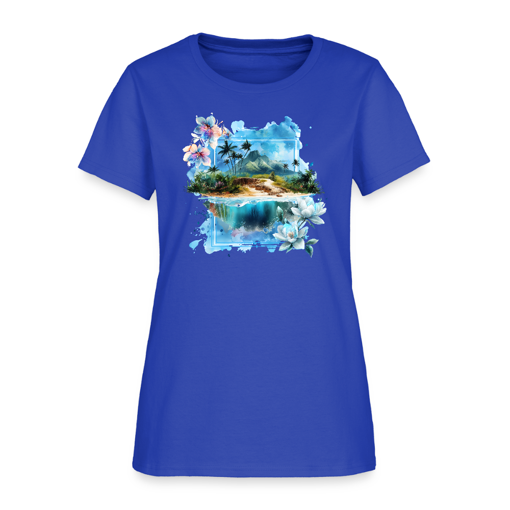 Island Mountain Women's T-Shirt - royal blue