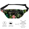 Jungle Black Unisex Waist Bag / Fanny Pack / Bum Bag 2