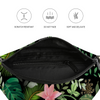Jungle Black Unisex Waist Bag / Fanny Pack / Bum Bag 4