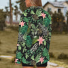 Jungle Black Zip Neck Long Sleeve Top up to 5 XL 3