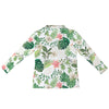 Jungle White Zip Neck Long Sleeve Top up to 5 XL 5