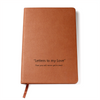 Letters to My Love Brown Vegan Leather Bound Journal 1