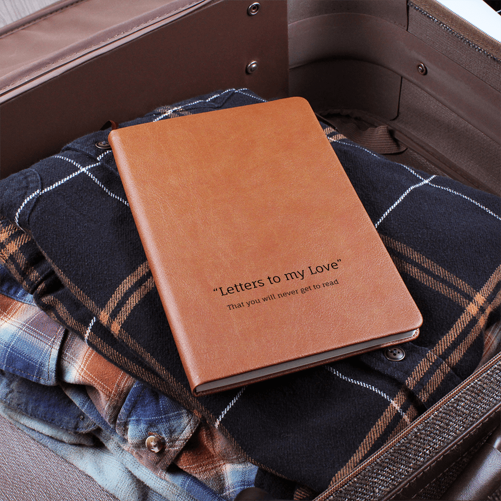 Letters to My Love Brown Vegan Leather Bound Journal 7