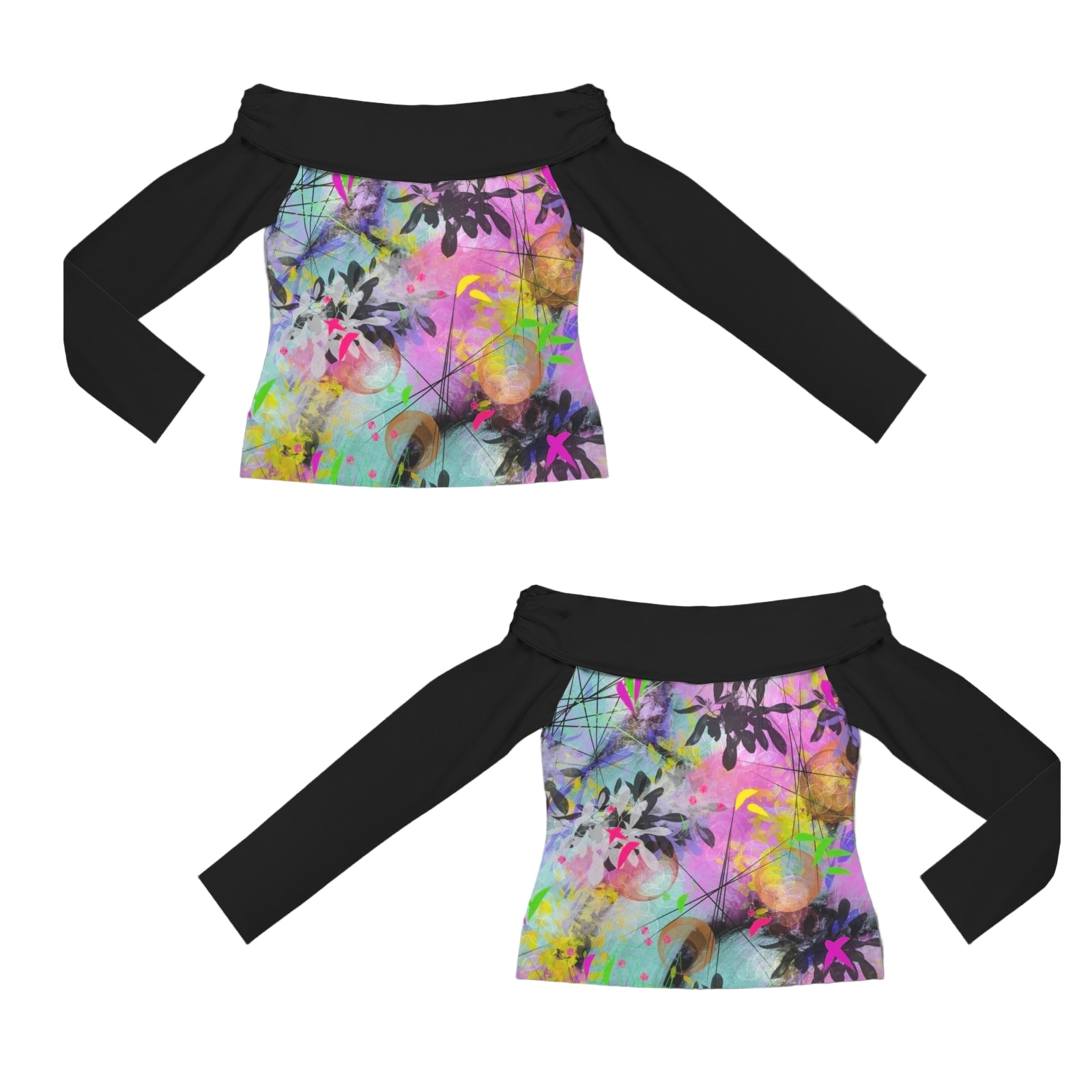 Midsummer Nights Off Shoulder Slim Fit Long Sleeve Top up to 5 XL 4