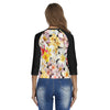 Multi Frangipani Black Raglan Sleeve T-shirt up to 2 XL (FWS) 4