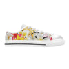 Multi Frangipani Black White Low Rise Women's Shoes up to size 12 3