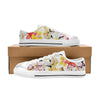Multi Frangipani Black White Low Rise Women's Shoes up to size 12 4