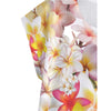 Multi Frangipanis White Curved Hem Top Large to 5 XL (FWS) 3