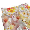 Multi Frangipanis White High Waist Long Leggings With Side Pockets up to 6 XL 4