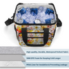 Multi Frangipanis White Large Waterproof Bag 3