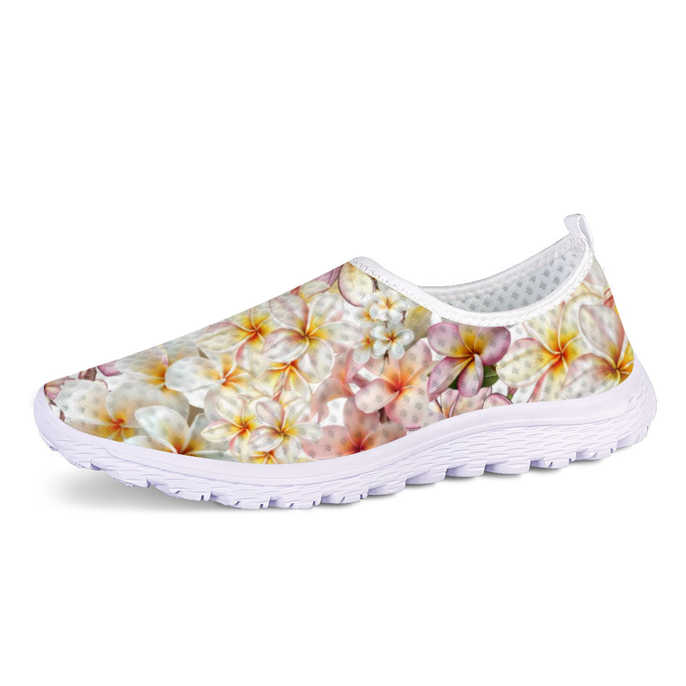 Multi Frangipanis White V2 Non-Slip Sneakers Lightweight 1