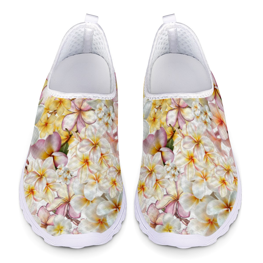 Multi Frangipanis White V2 Non-Slip Sneakers Lightweight 5