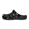 Musical Notes Black Unisex Rubber Clogs up to size 12 6