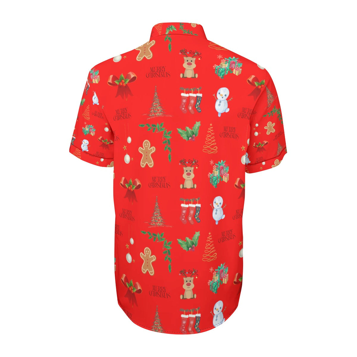 New Christmas Red Unisex Collared Shirt| 115GSM Cotton Poplin up to 5 XL 2