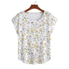 New Daisies Curved Hem Top Large to 5 XL (FWS) 1