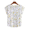 New Daisies Curved Hem Top Large to 5 XL (FWS) 2