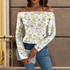 New Daisies Off Shoulder Slim Fit Long Sleeve Top up to 5 XL 1