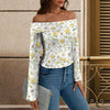 New Daisies Off Shoulder Slim Fit Long Sleeve Top up to 5 XL 2