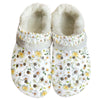 New Daisies Rubber Shoes with White Fleece up to Size 12 1