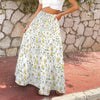 New Daisies Three Tier Long Skirt up to 5 XL (FWS) 2