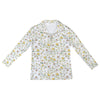 New Daisies Zip Neck Long Sleeve Top up to 5 XL 4 white