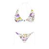 New Large White Floral Halter Neck Bikini with Front Buckle up to 5 XL (FWS) 4