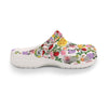 New Roses White Rubber Shoes up to size 12 3